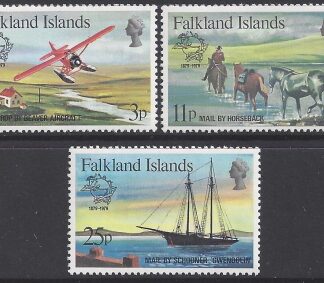 1979 Falkland Islands. SG.368-70 Centenary of UPU. set 3 values U/M (MNH)