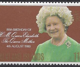 1980 falkland Islands. SG.383 80th Birthday of Queen Elizabeth the Queen Mother. U/M (MNH)
