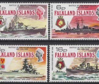 1974 Falkland Islands Anniv. Battle of River Plate SG.307/10 MNH