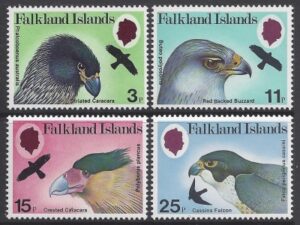 1980 Falkland Islands. SG.384-7 Birds of Prey  set 4values U/M (MNH)