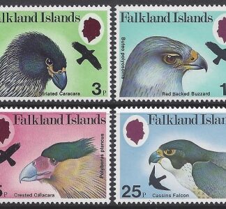 1980 Falkland Islands. SG.384-7 Birds of Prey  set 4values U/M (MNH)