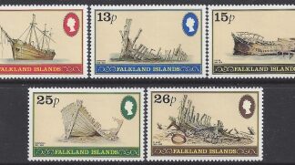 1982  Falkland Islands SG.417-21 Shipwrecks  set 5 values U/M (MNH)