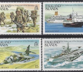 1983 Falkland Islands. SG.454-7  First Anniversay of Liberation. set 4 values U/M (MNH)