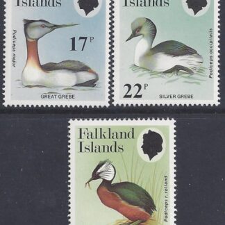 1984 Falkland Islands. SG.489-91  Grebes. set 3 values U/M (MNH)