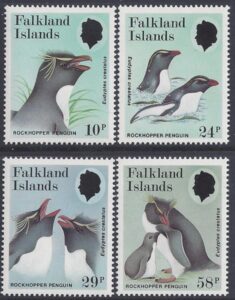 1986 Falkland Islands.  SG.532-5  Rockhopper Penguins.  set 4 values U/M (MNH)