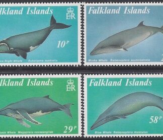 1989 Falkland Islands. SG.583-6  Baleen Whales. set 4 values U/M (MNH)