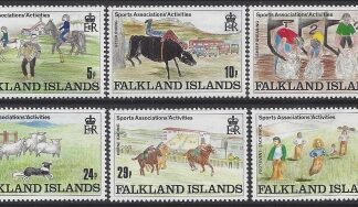 1989 Falkland Islands SG.587-92  Sports Association Activities. set 6 values U/M (MNH)