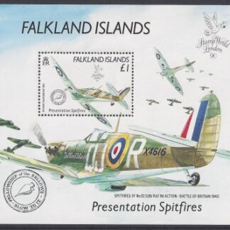 1990 Falkland Islands.  MS605.  Stamp World London 90.  mini sheet  U/M (MNH)