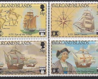 1991 Falkland Islands.  SG.643-6  500th Anniversary of Discovery of America by Columbus. set 4 values U/M (MNH)