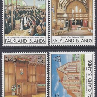 1992 Falkland Islands. SG.652-5  Centenary of Christ Church Cathedral Stanley. set 4 values U/M  (MNH)
