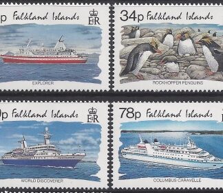 1993 Falkland Islands.  SG.687-90  Tourism. set 4 values U/M (MNH)