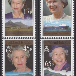 1996 Falkland Islands.  SG.761-4  70th Birthday of Queen Elizabeth II. set 4 values. U/M (MNH)