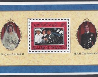 1997 Falkland Islands. MS.791 Golden Wedding of Queen Elizabeth & Prince Philip.  mini sheet U/M (MNH)