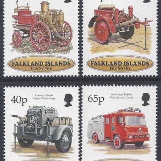 1998 Falkland Islands  SG.799-802  Centenary of Falkland Islands Fire Service.  set 4 values U/M (MNH)
