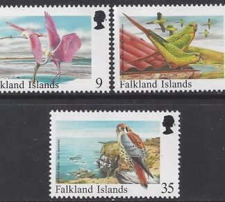 1998 Falkland Islands  SG.816-8  Rare Visiting Birds.(stamps from booklets)  set 3 values U/M (MNH)