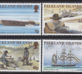 1999 Falkland Islands. SG.854-7 150th Anniversary of California Goldrush.  set 4 values U/M (MNH)
