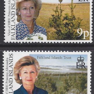 2000 Falkland Islands.  SG.865-6 Visit of Princess Alexandra. set 2 values  U/M (MNH)