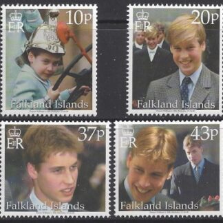 2000 Falkland Islands.  SG.876-9  18th Birthday of Prince William. set 4 values  U/M (MNH)