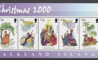 2000 Falkland Islands.  MS.890   Christmas. mini sheet  U/M (MNH)