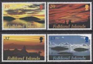 2001 Falkland Islands.  SG.891-4 Sunrise & Sunsets. set 4 values U/M (MNH)