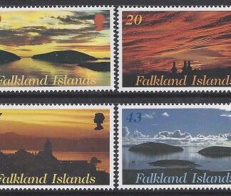 2001 Falkland Islands.  SG.891-4 Sunrise & Sunsets. set 4 values U/M (MNH)
