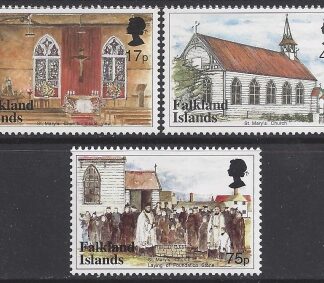1999 Falkland Islands. SG.829-31 Centenary of St. Mary's Church Stanley.set 3 values  U/M (MNH)
