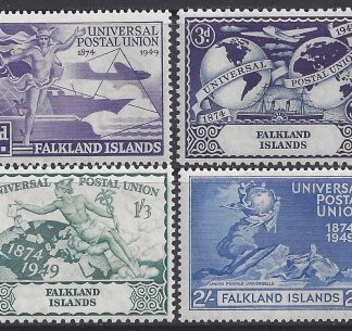 1949 Falkland Islands.  SG.168-71  U.P.U. set 4 values  U/M (MNH)