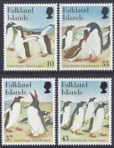 2001 Falkland Islands.  SG.913-6 Gentoo Penguins. set 4 values U/M (MNH)