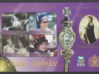 2002 Falkland Islands. MS925  Golden Jubilee.  mini sheet  U/M (MNH)
