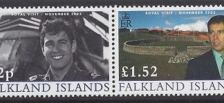2002 Falkland Islands. SG.945-6  Visit of Duke of York to Falkland Islands.  set 2 values U/M (MNH)