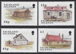 2002 Falkland Islands. SG.947-50 Shepherds Houses. set 4 values U/M (MNH)