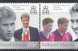 2003 Falkland Islands. SG.952-3  21st Birthday of Prince William of Wales.set 2 values  U/M (MNH)