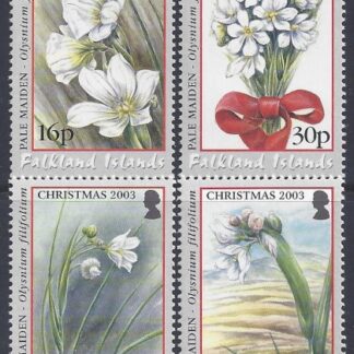 2003 Falkland Islands. SG.976-9   Christmas National Flower Pale Maiden.  set 4 values  U/M (MNH)