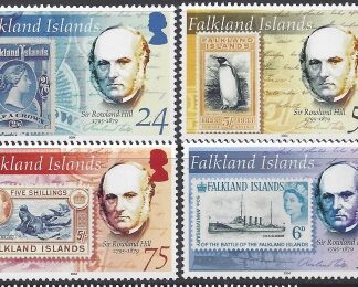 2004 Falkland Islands. SG.989-92 125th Death Anniversary of Rowland Hill. set 4 values U/M (MNH)