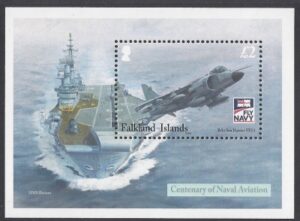 2009 Falkland Islands  MS.1135 Centenary of Naval Aviation. Mini sheet.  U/M (MNH)