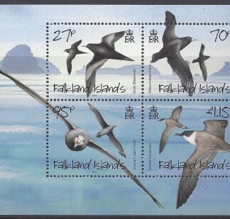 2010 Falkland Islands  MS.1173  Petrels & Shearwaters mini sheet. U/M (MNH)
