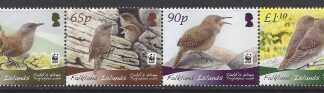 2009 Falkland Islands. SG.1144a-7a Endangered Species Cobbs Wren.(without white border) set 4 values U/M (MNH)