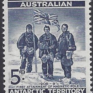 1961 Australian Antarctic Territories. SG.6 Members of Shackleton Expedition at South Pole 1909. U/M (MNH)