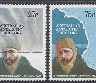 1982 Australian Antarctic Territories. SG.53-4 Birth Centenary of Sir Douglas Mawson set 2 values. U/M (MNH)