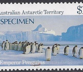 1982 Australian Antarctic Territories. SG.77a  $1 Emporer Penguins. (overprinted Specimen) U/M (MNH)