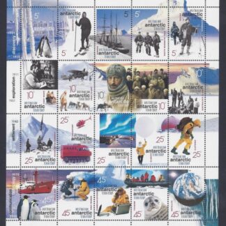 2001 Australian Antarctic Territories. SG.132-51 Centenary of Australian Antarctic Expedition. set 20 values U/M (MNH)
