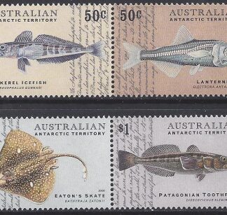 2006 Australian Antarctic Territories. SG.172-5  Fish of Australian Antarctic Territories. set 4 values U/M (MNH)