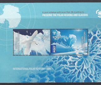 2009 Australian Antarctic Territories. MS192  Preserve The Polar Regions & Glaciers. mini sheet U/M (MNH)