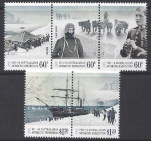 2012 Australian Antarctic Territories SG.218-22 Centenary of AAT Expedition (2nd series).set 5 values U/M (MNH)