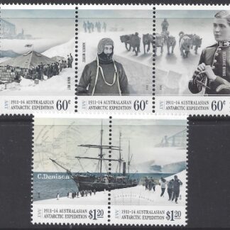 2012 Australian Antarctic Territories SG.218-22 Centenary of AAT Expedition (2nd series).set 5 values U/M (MNH)