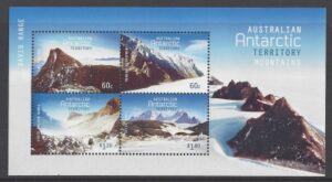 2013 Australian Antarctic Territories. MS.228 Mountains. mini sheet. U/M (MNH)