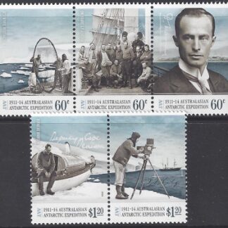 2014 Australian Antarctic Territories SG.235-9 Centenary of AAT Expedition (4th  series).set 5 values U/M (MNH)
