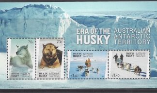 2014 Australian Antarctic Territories  MS.245  Huskies.  mini sheet. U/M (MNH)