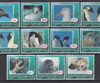 1994 Ross Dependency.  SG.21-31  Wildlife set 11 values U/M (MNH)