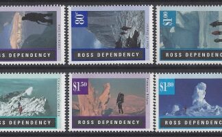1996 Ross Dependency. SG.38-43 Antarctic Landscapes. set 6 values U/M (MNH).